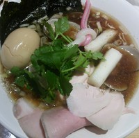 「特製　鶏・煮干・蛤のトリプルＳＯＢＡ １１８０円」@Ginza Noodles むぎとオリーブの写真