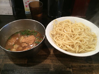 「牛ホルつけ麺820円+卵一個無料」@つけ麺・ラーメン カガミハラ55の写真