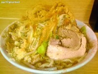 「ラーメン+カツオくん「ニンニクヤサイチョイマシ」(750円)」@ラーメン二郎 栃木街道店の写真