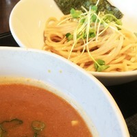 「つけ麺小500円カレー変更50円」@ブラウンの写真