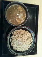 「濃厚つけ麺(並)(あつもり)＋味玉」@七匹の子ぶた さいたま新都心店の写真