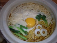 「鍋焼きらーめん(880円)、雑炊(+150円)」@魂麺の写真