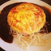 「トマトベーコンチーズオムレツ（￥850）」@あんかけ太郎 栄四丁目店の写真