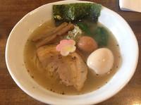 「【限定】鶏梅塩そば700円、味玉100円」@ラーメン 和なりの写真