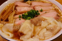 「魚中華そば（１日限定７食）＋ワンタン＋チャーシュー」@麺屋KABOちゃんの写真