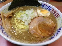 「とんこつ味噌（かため）」@長浜らーめん 世田谷店の写真