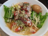 「冷やし中華（トマトバジル味）￥800＋味玉￥100」@中華そば・もりそば 順風の写真