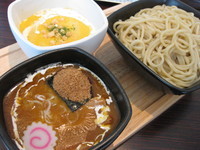 「ｶﾚｰもりそば￥800＋かぼちゃの冷製つけｽｰﾌﾟ￥２５０」@中華そば・もりそば 順風の写真