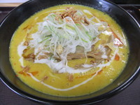 「【限定】豚骨らーめんパンプキンスープ（750円）」@麺処福吉ATSUSHIの写真