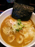 「ラーメン390円（半額）　東北トッピング100円」@濃厚宗田つけめん 麺屋縁道の写真