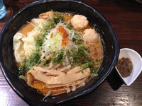 「濃厚海老出汁味噌 980円 ＋ BKB 50円」@麺や 蒼 AOIの写真