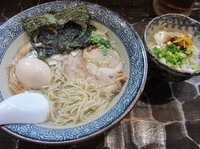 「限定　活真鯛塩そば・鯛飯付き（９００円）」@特級鶏蕎麦 龍介の写真