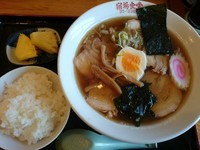 「チャーシュウメン￥750＋サービスライス」@宿場食堂の写真