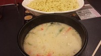「【限定】クラムチャウダーつけ麺大盛」@ラーメン大至の写真