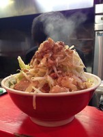 「小ラーメン （600円）ヤサイアブラ」@ラーメン二郎 府中店の写真