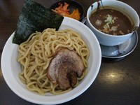 「つけ麺（大）　※白菜キムチでカスタマイズ」@らーめん よし善の写真