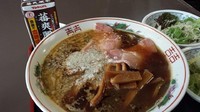 「新高井田風中華そば　メンマ・油増し　600円」@宮崎郷土料理 どぎゃんの写真