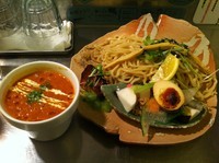 「ベジつけ麺(エビとトマトのつけ汁)」@麺や 庄の gotsuboの写真