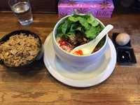 「担々麺+チャーシュー丼」@麺屋時茂の写真