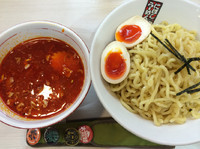 「辛味つけ麺（並）＋味付け玉子」@煮干しらーめん 玉五郎 阪急三番街店の写真