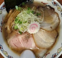 「ら～めん 650円+ レアチャーシュー 100円」@中華そば 仙人掌の写真