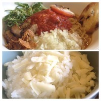 「（限定）トマトまぜそば¥790」@らーめん・つけめん 八角の写真