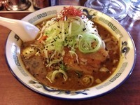 「濃厚味噌らーめん\800+ライス\100」@富山ブラックラーメン だらんま 浅草店の写真