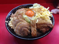 「まぜそば＋豚2枚＋チーズ」@麺屋 桐龍の写真