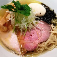 「【限定】鯵とカマスの煮干しそば（塩；細麺）」@麺や 虎徹の写真