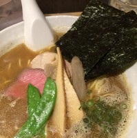 「煮干醤油SOBA(大)」@銀座 篝の写真