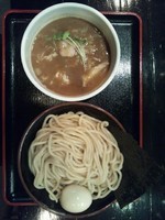 「つけ麺(並盛)(あつもり)東北トッピング＋味玉」@濃厚宗田つけめん 麺屋縁道の写真
