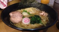 「和風鶏煮干し醤油らーめん並盛(細麺)＋中ライス」@らーめん武蔵堂の写真