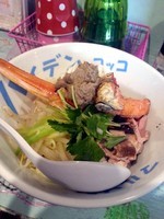 「【本日の限定】凛として焼き蟹まぜそば￥900」@ハイデン.コッコFACTORYサマンサ・タマサの写真