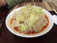 「辛ラーメン　ヤサイ・アブラ増し」@ジャンクガレッジ プレナ幕張店の写真