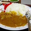 Ｂセット、カレーとラーメン650円