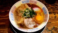 「月見そば」@紀州和歌山ラーメン まっち棒 溝の口店の写真