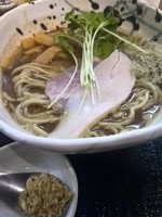 「（限定）濃厚煮干らうめん（大盛り無料）800円＋味玉0円」@つけ麺 たけもとの写真