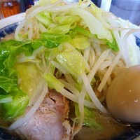 「しお（限定）麺少なめニンニク　700円」@豚星。の写真