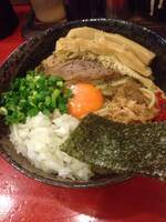 「まぜそば+大盛り」@二代目狼煙 本店 葉隠製麺の写真