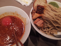 「海老トマトつけ麺＋大盛り＋大盛り」@つけ麺 五ノ神製作所の写真