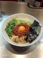 「【時間限定】台湾まぜそば（ニンニク）」@麺 やまらぁの写真