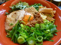 「台湾まぜそば　中盛」@京都銀閣寺 ますたにラーメン 日本橋本店の写真