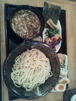「つけそば 鶏魚介(並)+特製」@鶏そば 三むらの写真