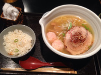 「銀笹鯛塩ラーメン＋半鯛飯」@麺処 銀笹の写真