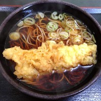 「かけ（￥260）＋イカ天（クーポン）」@ゆで太郎 東邦医大通り店の写真