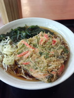 「紅生姜天そば350円」@梅もと 品川店の写真