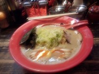 「長浜ラーメン\600＋味玉\100」@ラーメン 五ノ神の写真