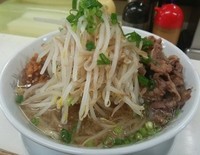 「らー麺  もやし大盛,ニンニク （140329）」@勝新亀ふじの写真