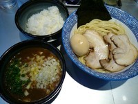 「特製カレーつけ麺 ￥970＋小ライス ￥50＝￥1020」@豚骨一燈の写真