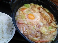 「鍋焼きラーメン定食￥780」@中央自動車道 屏風山PA（下り）スナックコーナーの写真